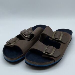 Boden Leather Double Strap Sandal